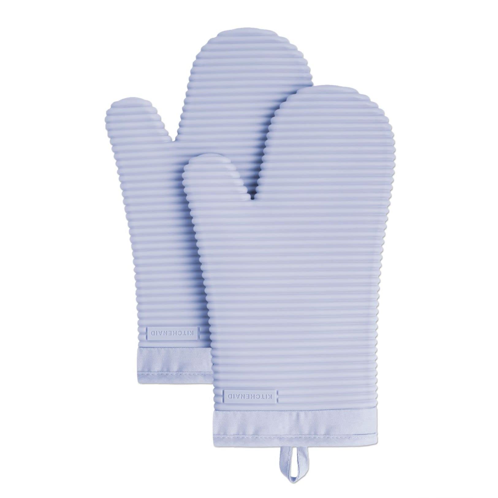 Silicone Oven Mitts – Set of 2, Ribbed Grip, Heat Resistant