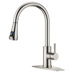 Pull Down Kitchen Faucet – Brushed Nickel, Single Handle