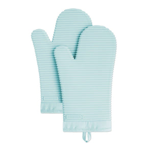 Silicone Oven Mitts – Set of 2, Ribbed Grip, Heat Resistant
