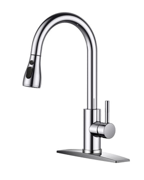 Pull Down Kitchen Faucet – Brushed Nickel, Single Handle
