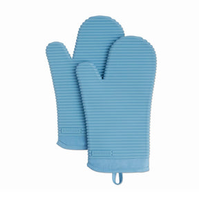 Silicone Oven Mitts – Set of 2, Ribbed Grip, Heat Resistant