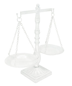 Vintage Jewelry Tray – Metal Libra Cosmetic Organizer, Bronze