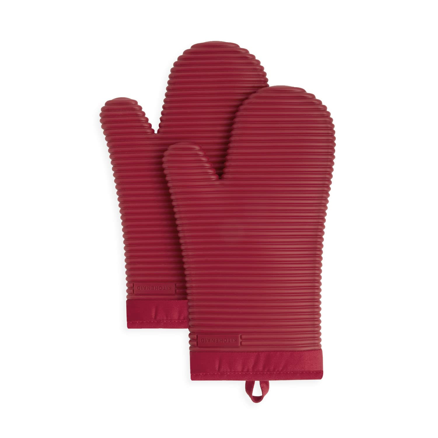 Silicone Oven Mitts – Set of 2, Ribbed Grip, Heat Resistant