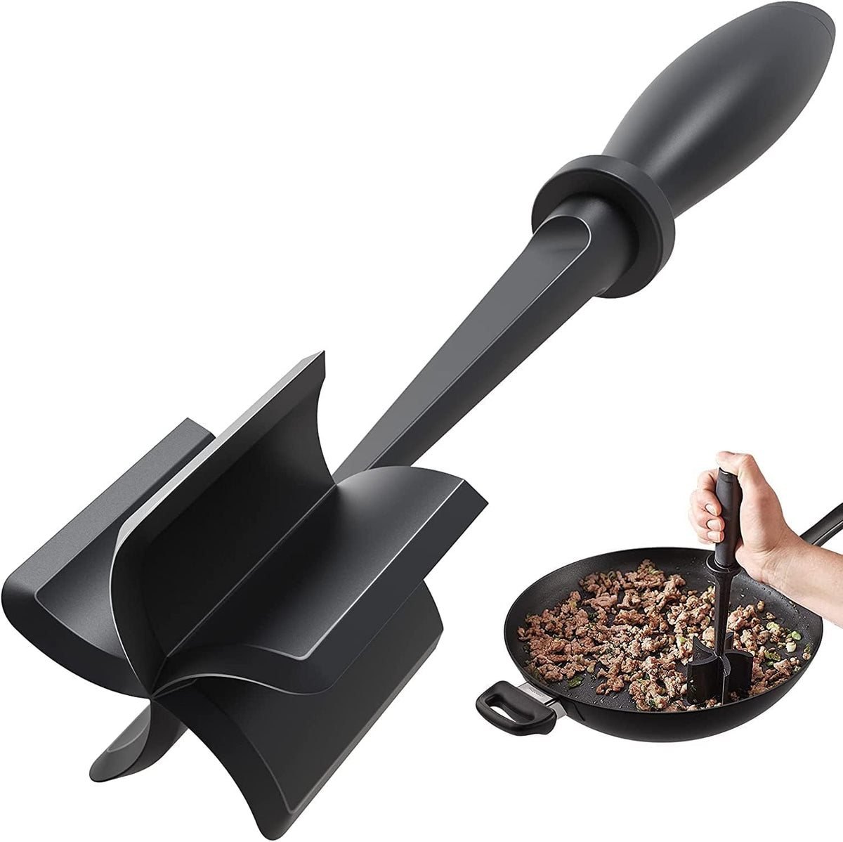 Burger Masher Tool – Heat-Resistant Meat Grinder and Smasher