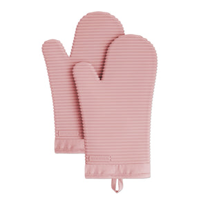 Silicone Oven Mitts – Set of 2, Ribbed Grip, Heat Resistant