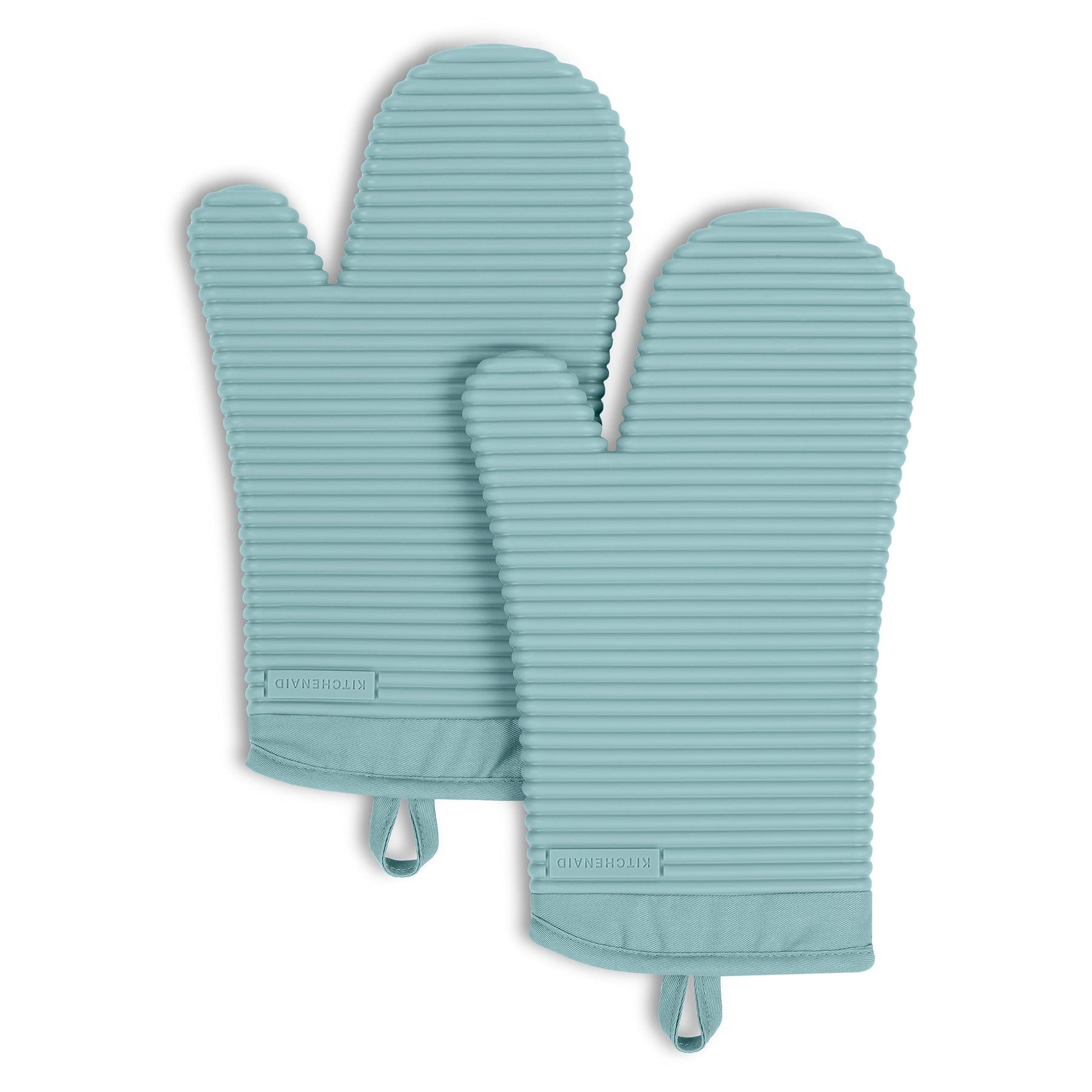 Silicone Oven Mitts – Set of 2, Ribbed Grip, Heat Resistant