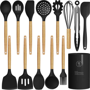 Silicone Cooking Utensils – Heat-Resistant, 33PCS Nonstick Kitchen Set