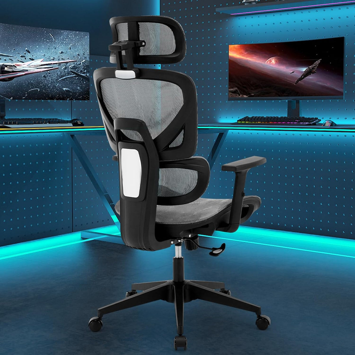 High Back Office Chair – Reclining with Lumbar Support