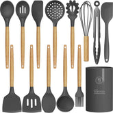 Silicone Cooking Utensils – Heat-Resistant, 33PCS Nonstick Kitchen Set