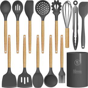 Silicone Cooking Utensils – Heat-Resistant, 33PCS Nonstick Kitchen Set