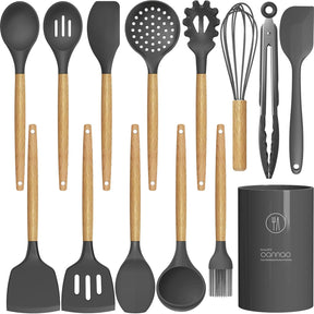 Silicone Cooking Utensils – Heat-Resistant, 33PCS Nonstick Kitchen Set