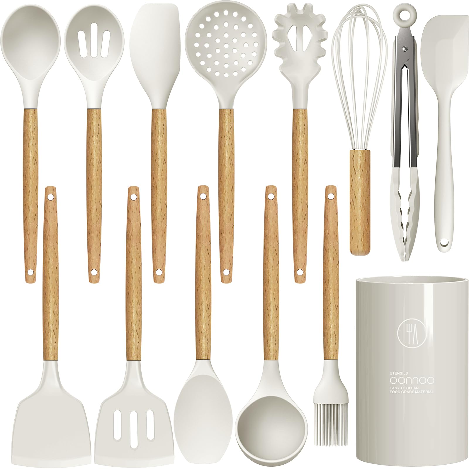 Silicone Cooking Utensils – Heat-Resistant, 33PCS Nonstick Kitchen Set