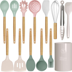Silicone Cooking Utensils – Heat-Resistant, 33PCS Nonstick Kitchen Set