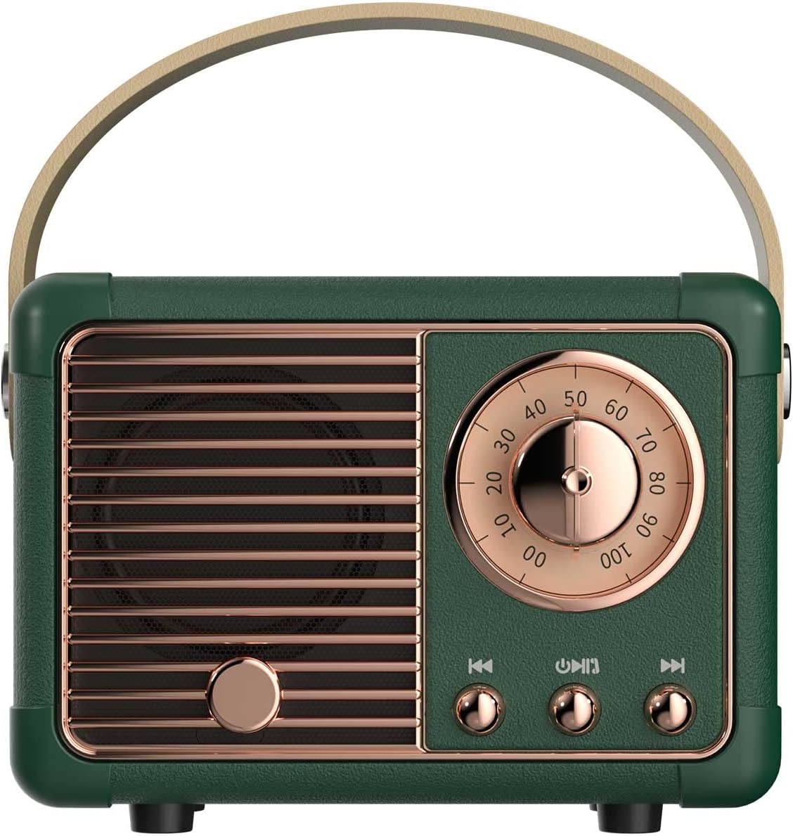 Retro Bluetooth Speaker – Mini Wireless Vintage Design (Green)
