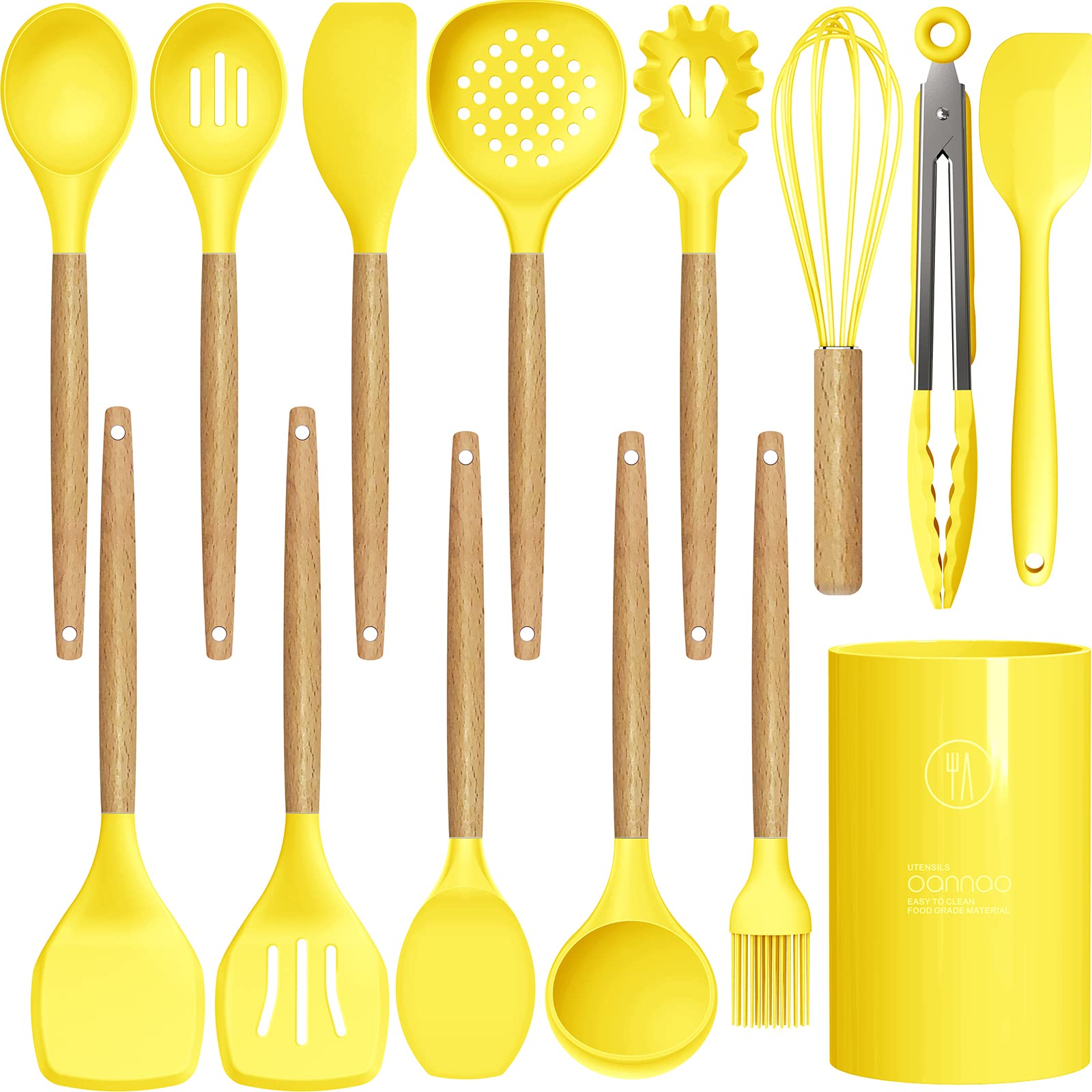 Silicone Cooking Utensils – Heat-Resistant, 33PCS Nonstick Kitchen Set
