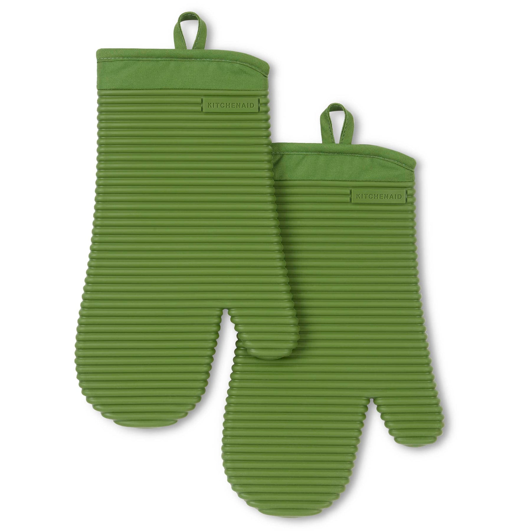 Silicone Oven Mitts – Set of 2, Ribbed Grip, Heat Resistant