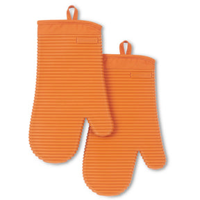 Silicone Oven Mitts – Set of 2, Ribbed Grip, Heat Resistant