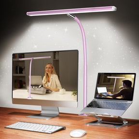 LED Desk Lamp – Dimmable, Flexible Gooseneck, Clamp Base