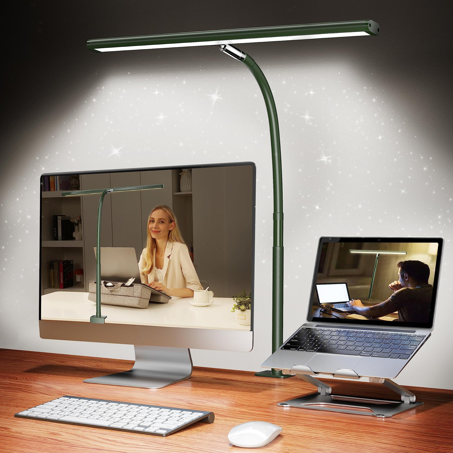 LED Desk Lamp – Dimmable, Flexible Gooseneck, Clamp Base