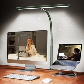 LED Desk Lamp – Dimmable, Flexible Gooseneck, Clamp Base